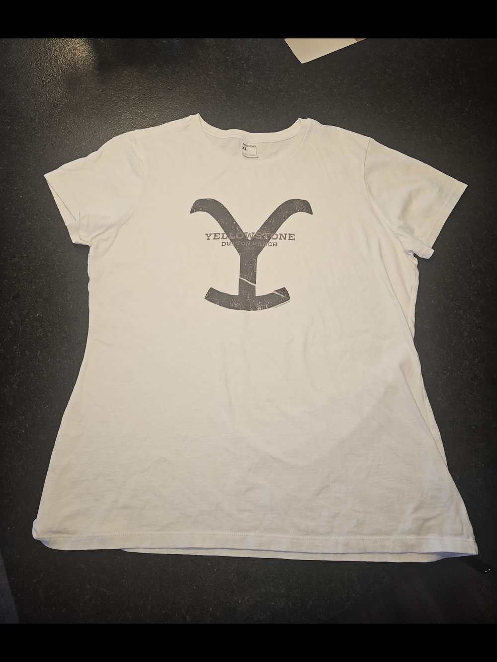 Yellowstone Dutton Ranch Women's White Graphic Tee